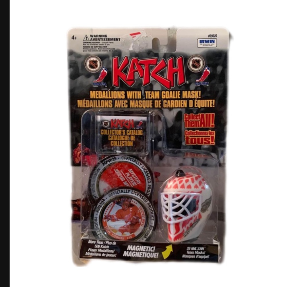 Katch Detroit Redwings Medallions Magnetic Team Goalie Mask Irwin Steve …